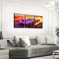 thumbnail image 3 of Hieng Race Car Canvas Wall Art for Living Room Bedroom Red Blue Picture Wall Decor for Bathroom Speed Sports Car Kids Boys Girls Artwork Posters Extreme Sports Painting（Only canvas）, 3 of 6
