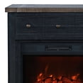 thumbnail image 5 of Jofran Hearthside Modern Rustic 32" Electric LED Fireplace 5000 BTU Console TV Stand, 5 of 6
