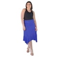 thumbnail image 5 of Plus Size Elastic Waist Handkerchief Midi Skirt, 5 of 10