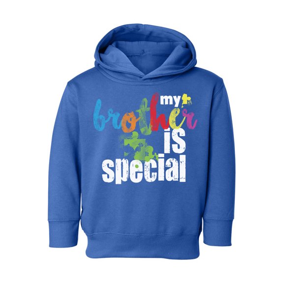 Awkward Styles Autism Toddler Hoodie for Boys My Brother Is Special Hooded Sweatshirt for Girls