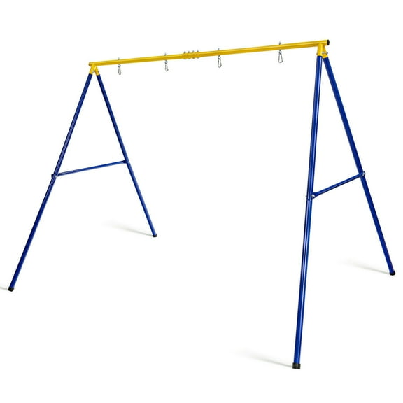 Gymax 660 LBS Heavy-Duty Metal Swing Frame Extra Large Swing Stand for Kids and Adults