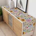 thumbnail image 4 of Sunflower Vintage Table Runner - 36 Inch Long, Kitchen Dining Table Runner Dresser Scarves, Colorful Flowers Summer Botanical Retro Art Farmhouse Decor for Coffee Tables Wedding Party Banquet, 4 of 8