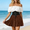 thumbnail image 2 of BUIGTTKLOP Womens Mini Skirt Plus Size Skater Skirts Cute Pleated Short Shorts Skirt with Pockets, 2 of 6