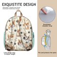 thumbnail image 5 of Cute Dog Bone Print Mini Backpack for Daily Use, Lightweight and Compact Pet Inspired Bag, 5 of 6
