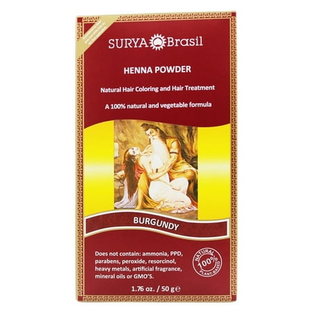 Surya Brasil - Henna Powder Natural Hair Coloring Burgundy - 1.76