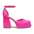 thumbnail image 2 of Zapatos DREAM PAIRS Tacones Altos con Plataforma Gruesa en Rosa Fucsia, 2 of 8