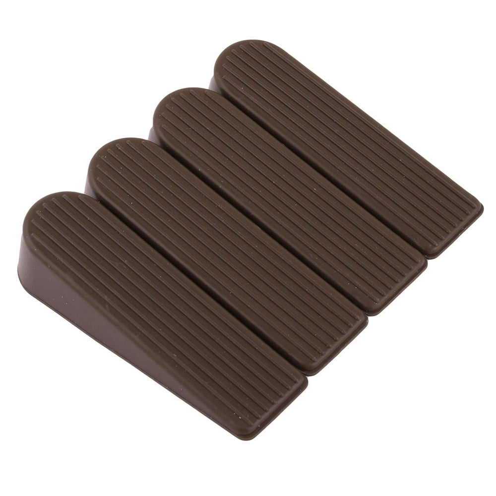 Office Rubber Antislip Wedge Door Stopper Doorstops Protector Coffee