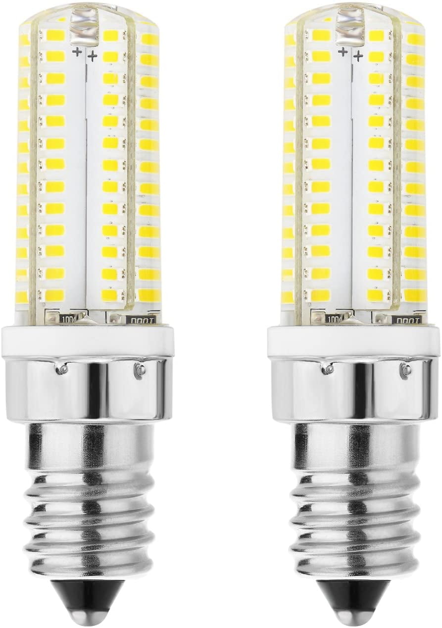 kleinhandel hebben Verbinding verbroken 2pcs E14 LED Light Bulbs 5W Equivalent 40W Incandescent Bulb, E14 European  Base Bulb, Not Dimmable, White 6000K, 300-320LM - Walmart.com