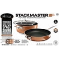 thumbnail image 2 of Gotham Steel StackMaster 3-Piece Aluminum Ultra-Nonstick Cast Textured Ceramic Coating Cookware Set, 2 of 3