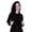 Black, variant on Womens Pullover Solid Sporty Cropped Hoodie Top Long Sleeve Casual Crop Top Sweatshirt