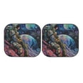 thumbnail image 7 of Daiia Rainbow Astronaut Space Landscape 2PCS Car Windshield Sun Shade, Foldable Sun Shield for Car Front Window, Auto Sun Blocker Visor Protector Universal for Truck SUV Pickup-Medium, 7 of 7