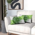 thumbnail image 6 of Green Dahlia Pillow Covers 12x20 in Spring Sage Green Geometric Floral Lumbar Bed Throw Pillows Modern Flower Couch Pillow Cases Set of 2 Farmhouse Home Decor for Room Cushion Porch Patio Outdoor, 6 of 6