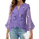thumbnail image 2 of Blusa VALOLIA para mujer, elegante, de primavera de 2025, talla morada, 2 of 5