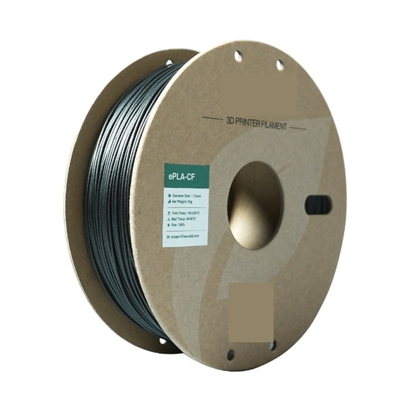 Carbon Fiber PLA 3D Printer Filament, 1KG 1.75MM Fast Printing PLA-CF High-strength Carbon Fiber PLA Filament ,Easy to Use