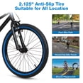 thumbnail image 7 of Hykolity Kids Bike 20 in BMX Children Bicycle for Boy Girl 6-12 Years Old Sport Bike Child Rider Height 48-62" with Coaster Brake Handlebar Black, 7 of 7