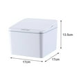 thumbnail image 3 of Intelligent Automatic Trash Can Dustbin Bucket Garbage Storage for Bedroom 4L White, 3 of 8