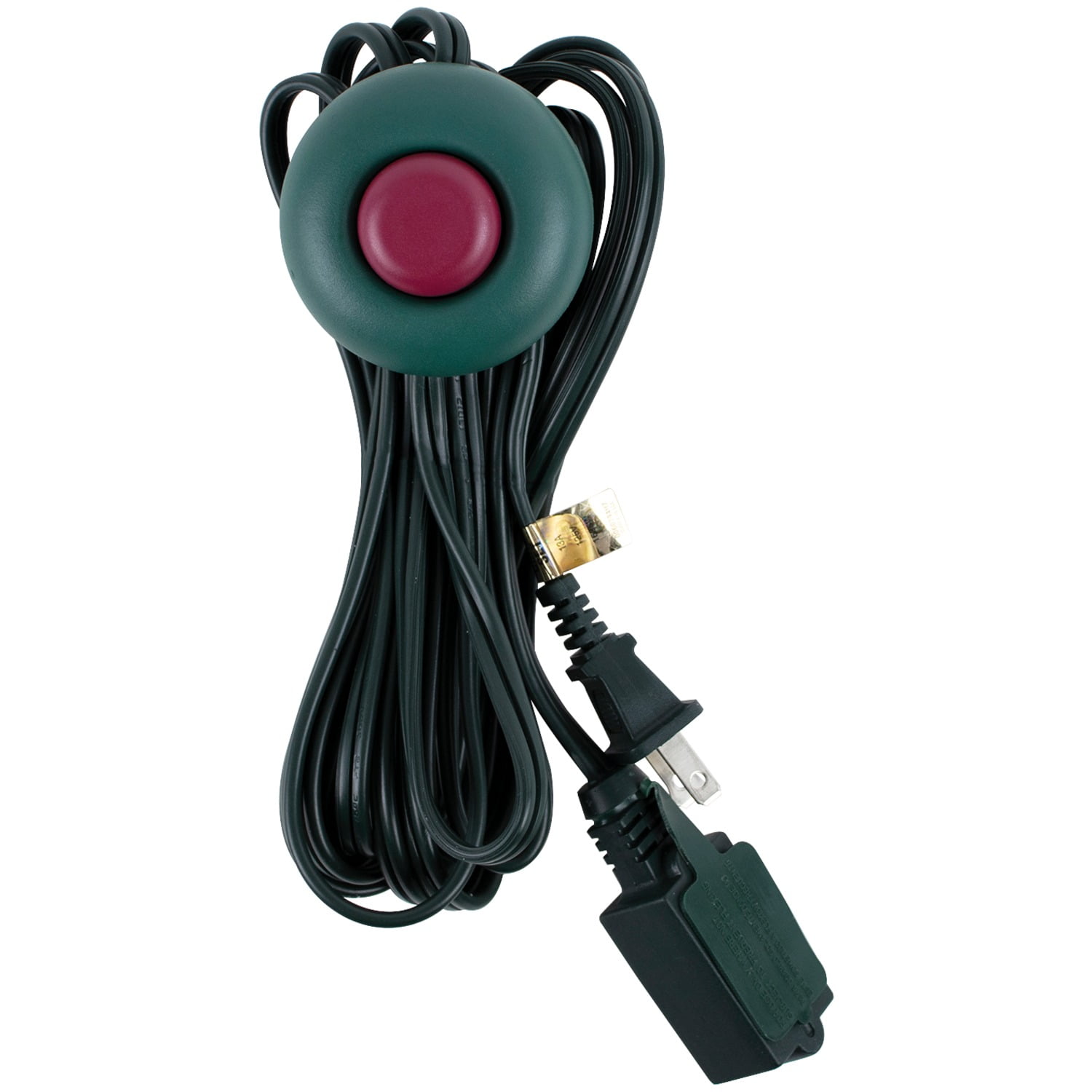Axis 45512 2-Prong 3-Outlet Indoor Extension Cord with Foot Switch, 9Ft