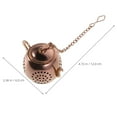 thumbnail image 2 of COSMOBETTY Stainless Steel Tea Strainer Rose Gold 1Pcs 4.7x2.4x1.2in, 2 of 8