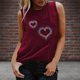 thumbnail image 2 of Camiseta sin mangas suelta con cuello redondo y lentejuelas reflectantes coloridas para mujer Pompotops  lopia990613, 2 of 6