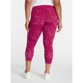 thumbnail image 4 of Terra & Sky Women's Plus Capri Ladder Leggings, Sizes 0X-5X, 4 of 6