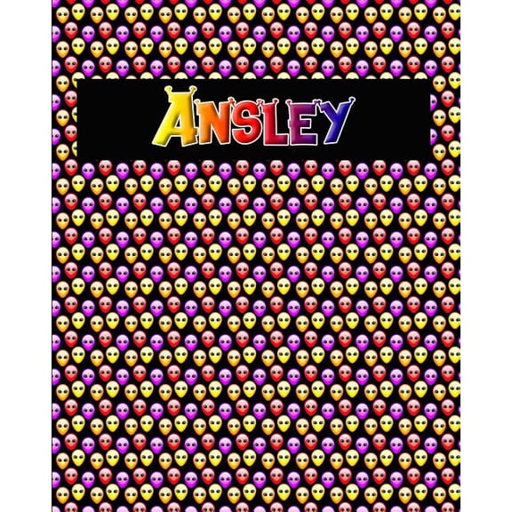 120 Page Handwriting Practice Book with Colorful Alien Cover Ansley : Primary Grades Handwriting Book (Paperback)