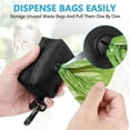 thumbnail image 3 of Waste Bag Dispenser Zipper Closure Compact Size Waterproof Large Capacity Hook Design Carry Easily Oxford Portable Dog Poop Trash Bags Dispenser Gadget Dog Supplies,B, 3 of 8