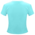 thumbnail image 6 of Women Oversized Tshirt Slim Fit Basic Short Sleeve T Shirt Women's Tops Sky Blue XL, 6 of 6
