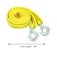 thumbnail image 3 of Heavy Duty Tow Strap 11000lbs Capacity, 13FT Reinforced Recovery Rope with Metal Hooks, Durable Nylon Towing Strap for Car SUV Truck Off-Road Vehicle, Emergency Roadside Assistance Equipment, 3 of 9