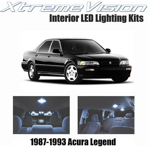 XtremeVision LED for Acura Legend 1987-1993 4 Pieces Cool White Premium Interior LED Kit Package   Installation Tool