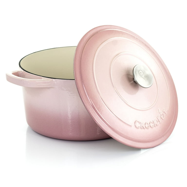 Crock Pot Artisan 7-Quart Round Dutch Oven - Pink, 7 qt - Baker's