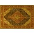 thumbnail image 1 of Ahgly Company Indoor Rectangle Medallion Yellow Traditional Area Rugs, 4' x 6', 1 of 4