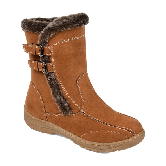 Journee Collection Womens Takani Faux Fur Lined Cold Weather Booties