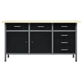 thumbnail image 2 of vidaXL Workbench Black 160x60x85 cm Steel, 2 of 5