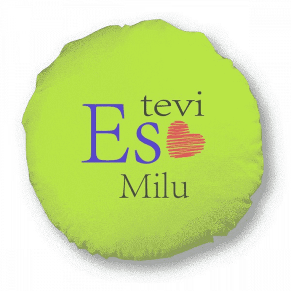 Armor Latvia Native I Love You Affection Round Throw Pillow Home Decoration Cushion
