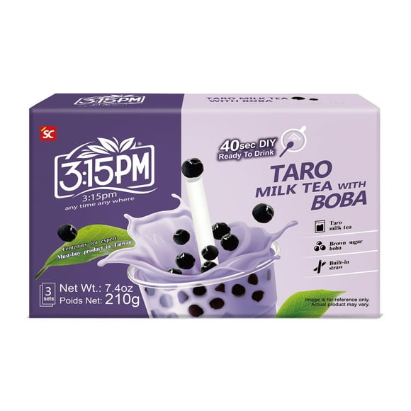 Thé au lait de taro 3.15PM Thé au Lait de Taro avec Boba