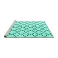 thumbnail image 2 of Ahgly Company Machine Washable Indoor Rectangle Trellis Turquoise Blue Contemporary Area Rugs, 5' x 8', 2 of 4