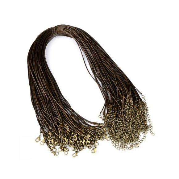 Cuerda para collar de 100 piezas, diseño Simple, colgante reutilizable, cable para hacer joyas, accesorios artesanales para manualidades DIY Ropa, zapatos y accesorios Miscelánea bronce marrón Minnieouse AP015349-05