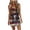 Black#01, variant on Womens 4th of July Sleeveless T-Shirts Mini Dress American Flag Patriotic Summer V Neck Spaghetti Strap Drawstring Sundresses Casual Loose Pockets Dress