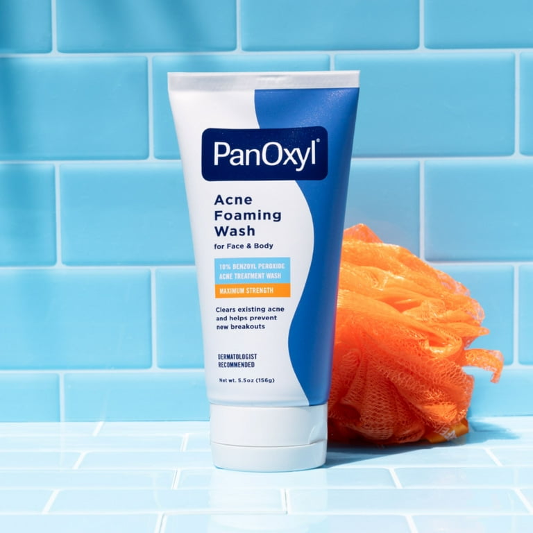 PanOxyl Foaming Acne Wash 10 Benzoyl Peroxide Maximum Strength 5.5 oz
