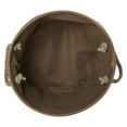 thumbnail image 3 of Bone Dry Pet Storage Collection Striped Paw Patch Bin, Large Round, Brown, 3 of 3