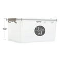 thumbnail image 3 of 17 Qt Clear Storage Bins with Lids Clear Stackable Plastic Totes Containers 4 Pack 16x11.6x7.3 in, 3 of 7