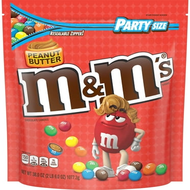 M&M's, Peanut Milk Chocolate Candy, Party Size, 42 Ounce - Walmart.com