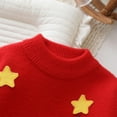 thumbnail image 6 of yocbz Little Girl Christmas Sweater Kids Baby Girls Boys Christmas Fall Sweater Crew Neck Tree Warm Winter Sweater Clothes Red,Size for 1-2 Years, 6 of 9