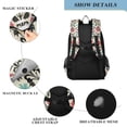 thumbnail image 4 of FORMRS Unisex School Backpack 17" Student Travel Bag with Laptop Compartment, Beige Red Floral, 4 of 7