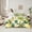 Green Yellow, variant on Manfei Yellow Lemon Twin Bedding Sets 7-Piece for Kids Children,Tropical Fruit Bedding Comforter Set Microfiber,Geometric Plaid Breathable Sheet Sets,Ultra Soft Home Decor,Reversible
