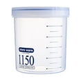 thumbnail image 1 of Oleegame 1 Pce Pot de Rangement Rond en Plastique Scellé pour Produits de Cuisine Boîte de Rangement Multigrains, 1 of 6