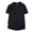 Black, variant on JUUYY Mens Quarter Zip Shirts Short Sleeve Ribbed Knit Lightweight T-Shirts Textured Breathable Loose Summer Collared Golf Shirt Tops White XL