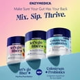 thumbnail image 6 of Enzymedica, Let’s Go Fiber+ Strawberry & Kiwi, Prebiotics & Probiotics, Postbiotic, Soluble Fiber for Gut Health, Regularity, Powder for Men & Women, Sugar-Free, 30 Servings, 6 of 8