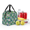 thumbnail image 4 of Yiaed Lemon and Leaves Print Insulated Lunch Bag Reusable Cute Tote Lunch Box, Leakproof Cooler Lunch Bags for Work Office Travel School Picnic, 4 of 5