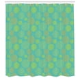 thumbnail image 3 of Lemons Shower Curtain, Hand Drawn Style Fruit Slices of Oranges Limes and Grapefruits Print, Fabric Bathroom Set with Hooks, 69W X 84L Inches Extra Long, Turquoise Orange Yellow, by Ambesonne, 3 of 3